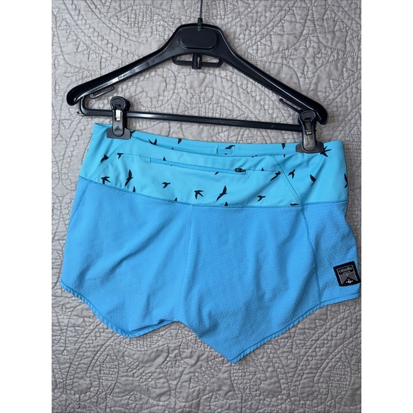 oiselle Pants - NWOT Oiselle 4" Roga Shorts - Size 6-Robin Blue - Running By and For Women